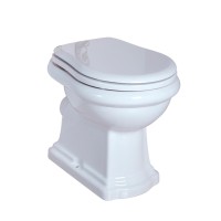 BELLA  Унитаз напольный, выпуск в стену, белая керамика