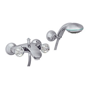 KORONA См-ль д/ванны внешний, ручки SWAROVSKI, золото (NEW)