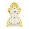 FIORI GOLD Часы настольные L30хP15хН45 см, керамика, цвет белый, декор золото