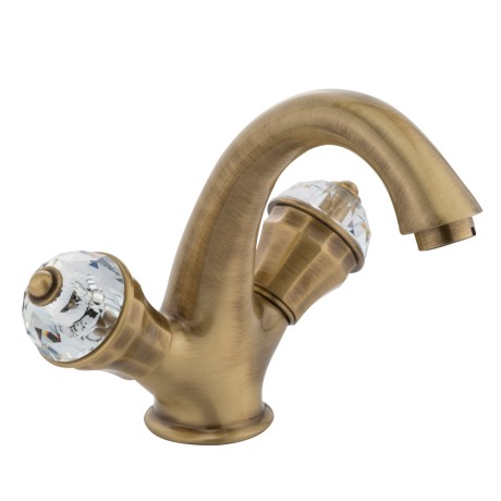 PRESTIGE CRYSTAL См-ль д/раковины, донный клапан "click-clack", бронза