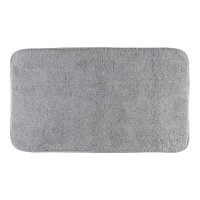 Коврик д/ванной комнаты 60х100 см., без вышивки, серый, окантовка серебро