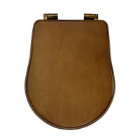 BELLA  Крышка/сиденье  унитазa Lux, с системой Microlift, цвет Noce /бронза