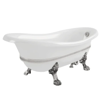 Ванна Migliore Bella Decor 26990 белая, хром