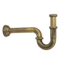 RICAMBI Сифон для раковины S-образный, 1"1/4 бронза
