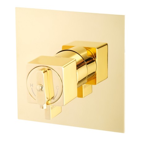 KVANT GOLD См-ль скрытого монтажа моноком., термостат., золото