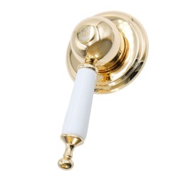 OXFORD См-ль скрытого монтажа моноком., ручка белая, золото