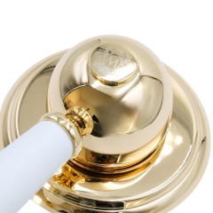 OXFORD См-ль скрытого монтажа моноком., ручка белая, золото