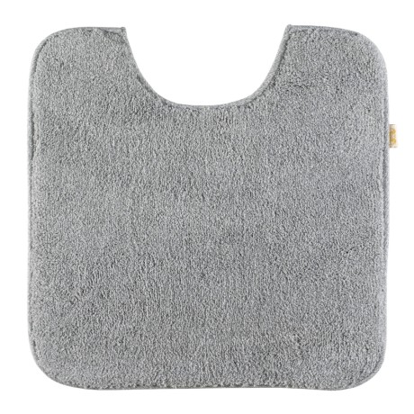 Коврик д/WC 60х60 см., без вышивки, серый, окантовка серебро