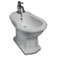 BELLA  Биде напольное с декором золото, керамика