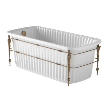 Ванна Migliore Olivia Console 24378 белая, бронза
