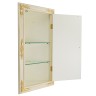 Витрина подвесная угловая h81,5xL44,5xP24 (31,5х31,5) cm, Avorio Dorato