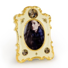 BAROQUE Рамка для фотографий 28хН40 см, керамика, цвет кремовый, декор золото