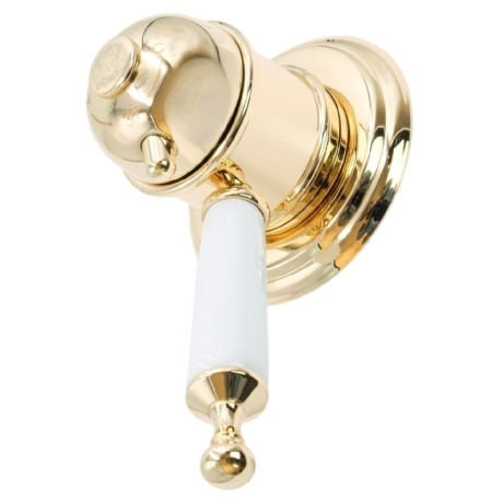 OXFORD См-ль скрытого монтажа моноком., термостат., ручка белая, золото