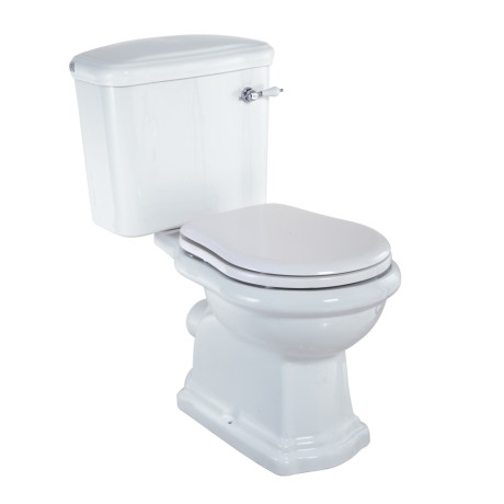 BELLA Комплект унитаз моноблок выпуск в стену, бачок с ручкой хром, белый (БЕЗ КРЫШКИ)