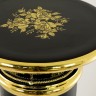 FIORI GOLD Колонна напольная Н86 см, керамика, цвет черный, декор золото