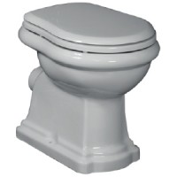 BELLA  Унитаз WC  напольный выпуск в стену с декором прованс, керамика