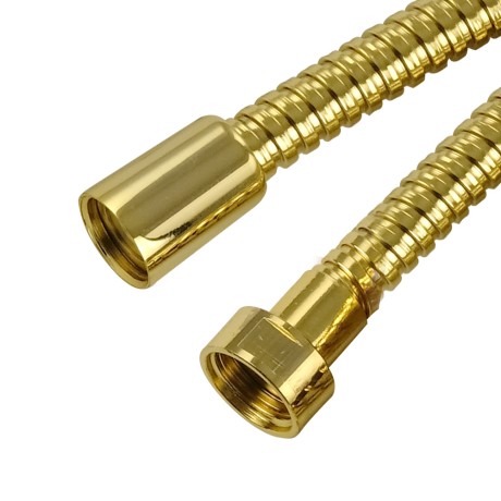 RICAMBI Шланг душевой, антиторсионный, 175 см., 1/2"х1/2", золото