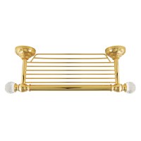 CRISTALIA Полка-решётка, L43 cm, золото/Crystal