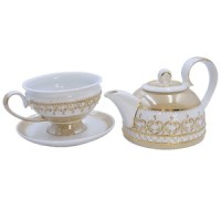 Набор чайный "Эгоист" - 1 (комплект: чайник, чашка, блюдце)