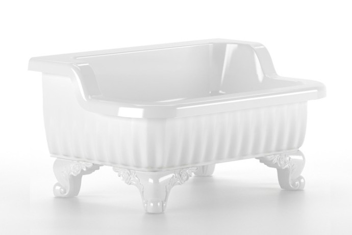 OLIVIA ZAMPA Раковина напольная 840x575хH440 мм. белая, лапы белые