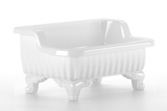 OLIVIA ZAMPA Раковина напольная 840x575хH440 мм. белая, лапы белые