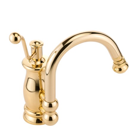 VIVALDI См-ль д/биде моноком., донный клапан "click-clack" с переливом, золото