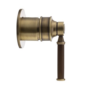 ERMITAGE MINI См-ль скрытого монтажа монокомандный, ручка ОРЕХ, бронза