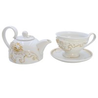 Набор чайный "Эгоист" - 2 (комплект: чайник, чашка, блюдце)