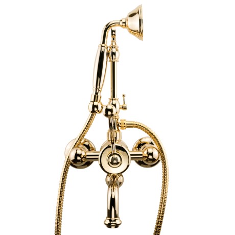VIVALDI См-ль д/ванны моноком. внешний, поворотный излив, золото