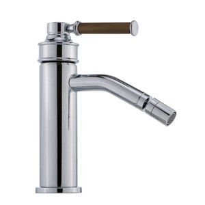 ERMITAGE MINI См-ль д/биде моноком., ручка сверху ОРЕХ, донный клапан "click-clack", хром