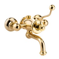 VIVALDI См-ль д/душ.колонны моноком. внешний, M3/4&quot;, с изливом(без шланга/лейки/держателя), золото