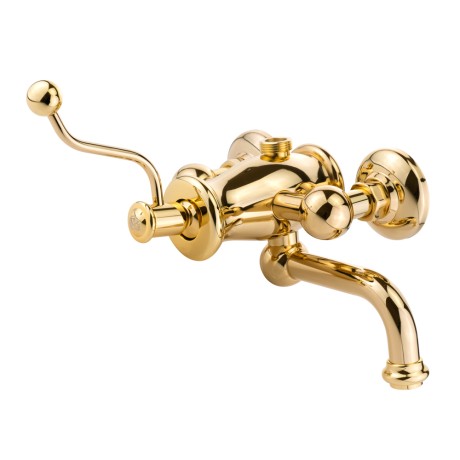 VIVALDI См-ль д/душ.колонны моноком. внешний, M3/4", с изливом(без шланга/лейки/держателя), золото