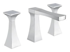 OPERA См-ль д/раковины на 3 отв., золото/керамика белая