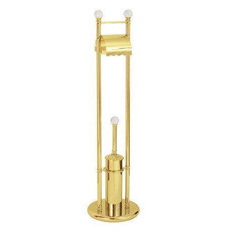 CRISTALIA Стойка 2-х функциональная, H96 см, золото/Crystal