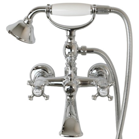 PRESTIGE См-ль д/ванны внешний плоский излив, хром