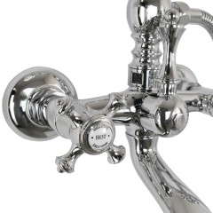 PRESTIGE См-ль д/ванны внешний плоский излив, хром