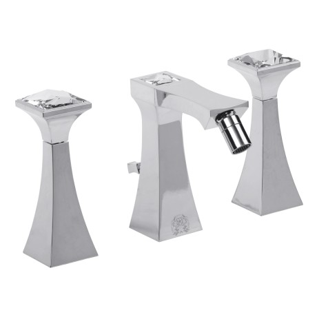 OPERA См-ль д/биде на 3 отв., хром/CRYSTAL