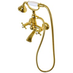 PRESTIGE См-ль д/ванны внешний плоский излив, золото