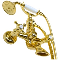 PRESTIGE См-ль д/ванны внешний плоский излив, золото