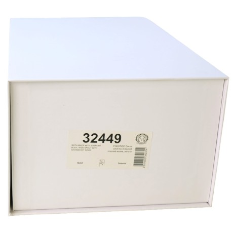 PRESTIGE См-ль д/ванны внешний плоский излив, золото