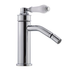 ERMITAGE MINI См-ль д/биде моноком., ручка сверху белая, донный клапан &quot;click-clack&quot;, хром