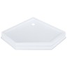 DIADEMA Поддон душевой, пятиугольный, 95x95хH16 см, стеклокомпозит, белый/декор белый