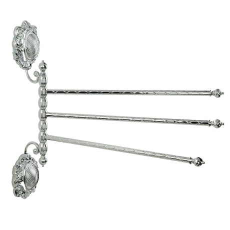 CLEOPATRA Полотенцедержатель тройной поворотный, L35 cм. хром