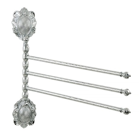 CLEOPATRA Полотенцедержатель тройной поворотный, L35 cм. хром