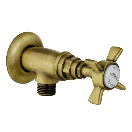 PRINCETON Кран запорный угловой, M1/2"xM1/2", бронза