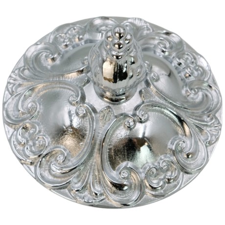 ELISABETTA Баночка высокая, H17 см. с крышкой, стекло/хром