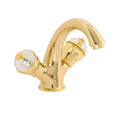 PRESTIGE CRYSTAL См-ль д/раковины, донный клапан "click-clack", золото