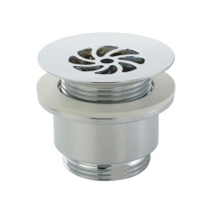 DAISY Слив для раковины, d-63 mm 1"1/4 без перелива с решёткой, хром