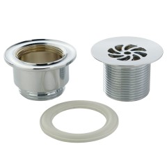 DAISY Слив для раковины, d-63 mm 1"1/4 без перелива с решёткой, хром