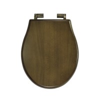 IMPERO Крышка/сиденье унитазa, с системой Microlift, цвет Noce /бронза